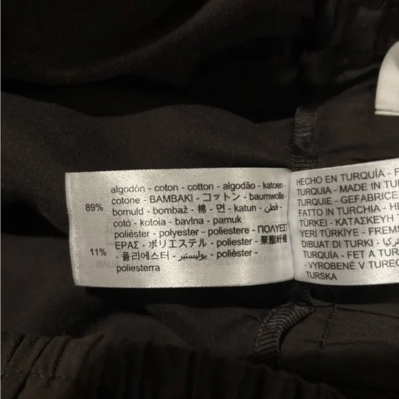 NWT Zara Bow Detail Brown Barrel Pants Sz S - Picture 11 of 12